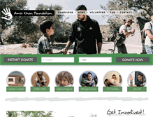 Tablet Screenshot of amirkhanfoundation.org